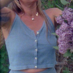 Rudy Jude Knit Tank in Sky Blue - S